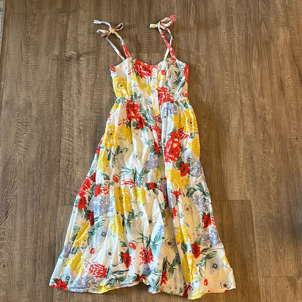 Urban Outfitters Positano Floral Midi Dress - Picture 2 of 6